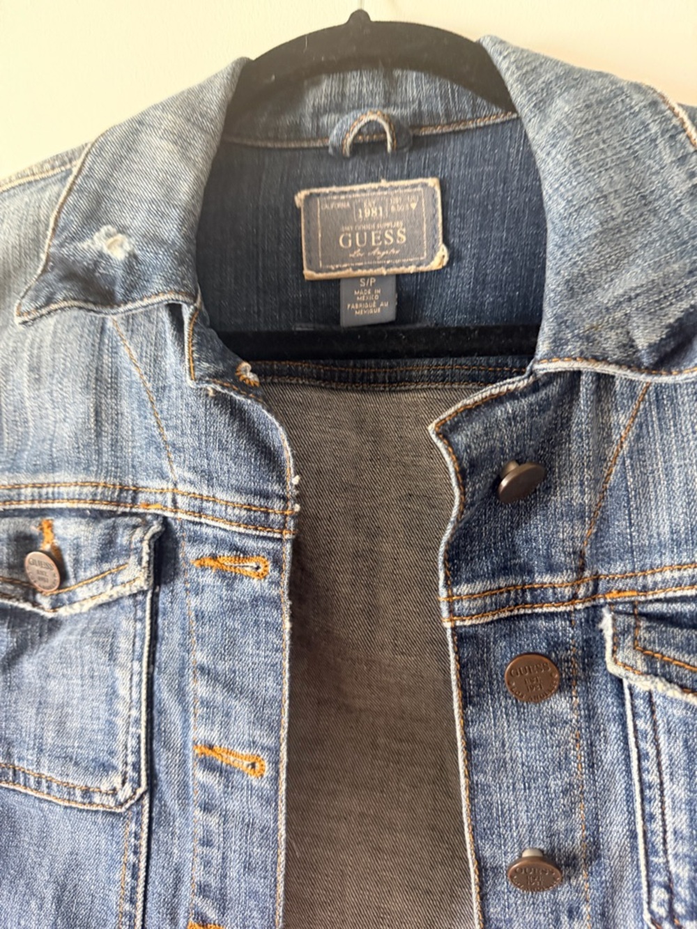 Guess Blue Denim Jean Jacket